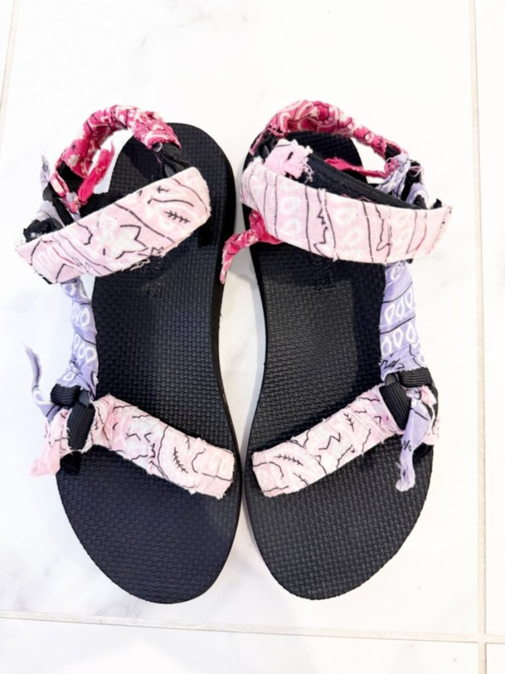 Arizona Love Trekky Bandana Beach Resort Sandal Pink 8 - Picture 3 of 10